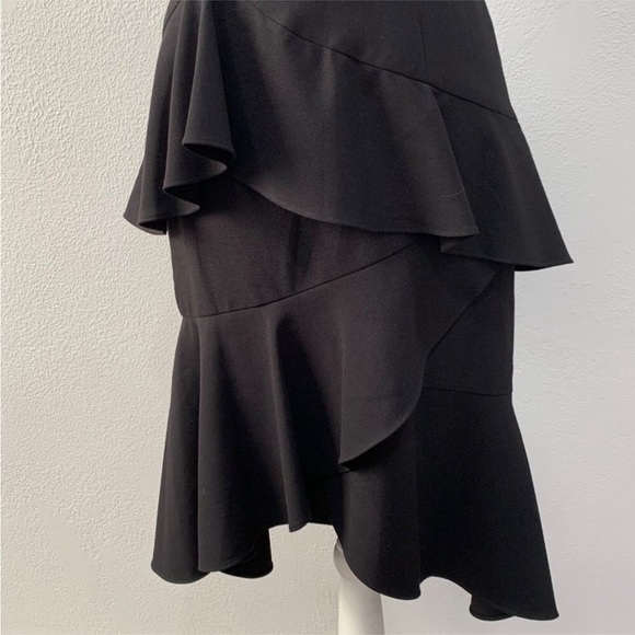 Black Halo Barbado Slip Dress Black Size 2 Sleeveless Fitted Stretch Goth - Picture 5 of 8